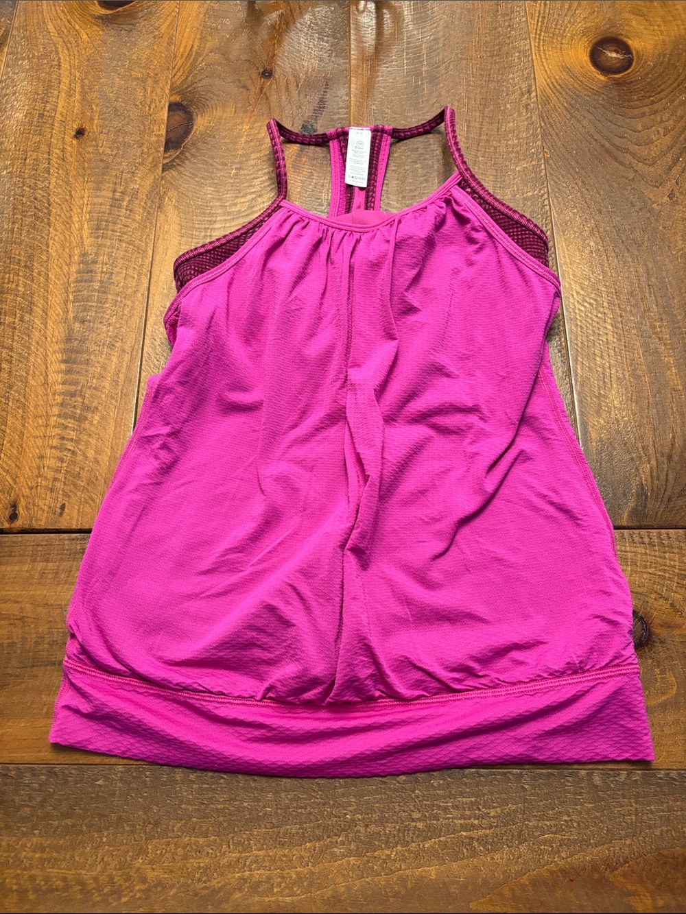 Girls' Fuchsia Tank Top with Racerback
